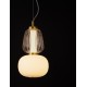 Triac Dimmable Clear & Opal Glass Platinum Gold Metal Base LED 18 Watt 220-240 Volt 2335Lm 3000K IP20 D:17 H: 120 cm 