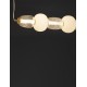 Triac Dimmable Clear & Opal Glass Platinum Gold Metal Base LED 42 Watt 230 Volt 7029Lm 3000K IP20 L: 110 W: 17 H: 125 cm 