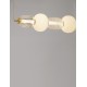 Triac Dimmable Clear & Opal Glass Platinum Gold Metal Base LED 42 Watt 230 Volt 7029Lm 3000K IP20 L: 110 W: 17 H: 125 cm 