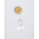 Triac Dimmable Clear & Opal Glass Platinum Gold Metal Base LED 18 Watt 220-240 Volt 2335Lm 3000K IP20 D:22 W:17 H: 62 cm 
