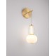 Triac Dimmable Clear & Opal Glass Platinum Gold Metal Base LED 18 Watt 220-240 Volt 2335Lm 3000K IP20 D:22 W:17 H: 62 cm 
