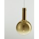 Dimmable Champaign Glass & Gold Metal & White Metal Base LED 6 Watt 220-240 Volt 683Lm 3000K IP20 D:25 H: 170 cm 