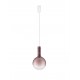 Dimmable Brown Glass & Gold Metal & White Metal Base LED 6 Watt 220-240 Volt 683Lm 3000K IP20 D:25 H: 170 cm 