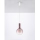 Dimmable Brown Glass & Gold Metal & White Metal Base LED 6 Watt 220-240 Volt 683Lm 3000K IP20 D:25 H: 170 cm 