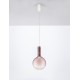 Dimmable Brown Glass & Gold Metal & White Metal Base LED 6 Watt 220-240 Volt 683Lm 3000K IP20 D:25 H: 170 cm 