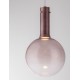 Dimmable Brown Glass & Gold Metal & White Metal Base LED 6 Watt 220-240 Volt 683Lm 3000K IP20 D:25 H: 170 cm 