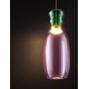 Gold Metal Glossy Jasper & Purple Glass LED 9 Watt 230 Volt 914Lm 3000K IP20 D: 15 H: 179 cm 
