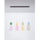 Gold Metal Glossy Jasper, Purple, Yellow,Pink, Light Green, Light Blue & Cyan Glass LED 32 Watt 230 Volt 3660Lm 3000K IP20 L: