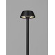 Sandy Black Die-Casting Aluminium & Polycarbonate Frost LED 4Watt 220-240 Volt 187Lm 3000K IP65 D:11 H:50cm 