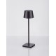 Sandy Black Die-Casting Aluminium & Polycarbonate Frost LED 1.50Watt 3.700Volt 121Lm 3000K IP54 Switch On/Off USB wire D:8.5 H: