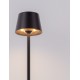 Sandy Black Die-Casting Aluminium & Polycarbonate Frost LED 1.50Watt 3.700Volt 121Lm 3000K IP54 Switch On/Off USB wire D:8.5 H: