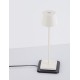 Sandy White Die-Casting Aluminium & Polycarbonate Frost LED 1.50Watt 3.700 Volt 121Lm 3000K IP54 Switch On/Off USB wire D:8.5 H