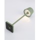 Sandy Olive Green Die-Casting Aluminium & Polycarbonate Frost LED 1.50 Watt 3.700Volt 121Lm 3000K IP54 Switch On/Off USB wire