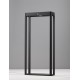 Sandy Black Die-Casting Aluminium & Clear Glass LED 1.70Watt 3.700Volt 108Lm 3000K IP65 Solar Light with Sensor L:23 W:8.6 H:50