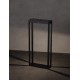 Sandy Black Die-Casting Aluminium & Clear Glass LED 1.70Watt 3.700Volt 108Lm 3000K IP65 Solar Light with Sensor L:23 W:8.6 H:50