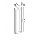 Sandy Black Die-Casting Aluminium & Clear Glass LED 1.70Watt 3.700Volt 108Lm 3000K IP65 Solar Light with Sensor L:23 W:8.6 H:7