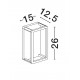 Sandy Black Die-Casting Aluminium & Polycarbonate Frost LED 9Watt 220-240 Volt 244Lm 3000K IP65 L:15 W:12.5 H:26cm 