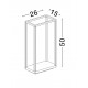 Sandy Black Die-Casting Aluminium & Polycarbonate Frost LED 9Watt 220-240 Volt 344Lm 3000K IP65 L:15 W:12.5 H:26cm 