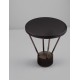Sandy Black Die-Casting Aluminium & Polycarbonate Frost LED 16Watt 220-240 Volt 1190Lm 3000K IP65 D:30 H:33cm 