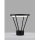 Sandy Black Die-Casting Aluminium & Polycarbonate Frost LED 16Watt 220-240 Volt 1190Lm 3000K IP65 D:30 H:33cm 