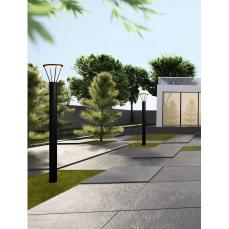 Sandy Black Die-Casting Aluminium & Polycarbonate Frost Connect with code 9030573 D: 12 H: 155 cm 