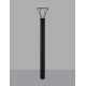 Sandy Black Die-Casting Aluminium & Polycarbonate Frost Connect with code 9030573 D: 12 H: 155 cm 
