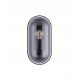 Sandy Black Die-Casting Aluminium & Clear Polycarbonate LED E27 1x12 Watt 220-240 Volt IP65 Bulb Excluded L:12.5 W:8.5 H:25.5c