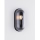 Sandy Black Die-Casting Aluminium & Clear Polycarbonate LED E27 1x12 Watt 220-240 Volt IP65 Bulb Excluded L:12.5 W:8.5 H:25.5c