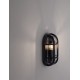 Sandy Black Die-Casting Aluminium & Clear Polycarbonate LED E27 1x12 Watt 220-240 Volt IP65 Bulb Excluded L:14 W:9.4 H:27cm 