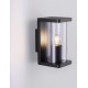 Sandy Black Die-Casting Aluminium & Clear Polycarbonate LED E27 1x12 Watt 220-240 Volt IP65 Bulb Excluded L:10 W:14.2 H:19.7cm