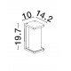 Sandy Black Die-Casting Aluminium & Clear Polycarbonate LED E27 1x12 Watt 220-240 Volt IP65 Bulb Excluded L:10 W:14.2 H:19.7cm