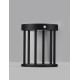 Sandy Black Die-Casting Aluminium & Clear Glass LED 1.70Watt 3.7Volt 89Lm 3000K IP65 Solar light with sensor D:16 H:18cm 
