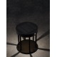Sandy Black Die-Casting Aluminium & Clear Glass LED 1.70Watt 3.7Volt 89Lm 3000K IP65 Solar light with sensor D:16 H:18cm 
