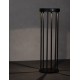 Sandy Black Die-Casting Aluminium & Clear Glass LED 1.70Watt 3.7Volt 107Lm 3000K IP65 Solar light with sensor D:16 H:50cm 