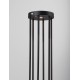 Sandy Black Die-Casting Aluminium & Clear Glass LED 1.70Watt 3.7Volt 107Lm 3000K IP65 Solar light with sensor D:16 H:50cm 