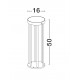 Sandy Black Die-Casting Aluminium & Clear Glass LED 1.70Watt 3.7Volt 107Lm 3000K IP65 Solar light with sensor D:16 H:50cm 