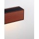 Sandy Rust Brown Die-Casting Aluminium & Clear Glass LED 2Watt 3.700Volt 83Lm 3000K IP65 Solar light with sensor L:25.8 W:8.6 H: