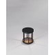 Sandy Black Die-Casting Aluminium & Clear Glass LED 8Watt 220-240Volt 428Lm 3000K IP65 D:16 H:20cm 