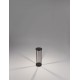 Sandy Black Die-Casting Aluminium & Clear Glass LED 8Watt 220-240Volt 519Lm 3000K IP65 D:16 H:50cm 