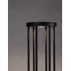 Sandy Black Die-Casting Aluminium & Clear Glass LED 8Watt 220-240Volt 519Lm 3000K IP65 D:16 H:50cm 