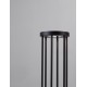 Sandy Black Die-Casting Aluminium & Clear Glass LED 8Watt 220-240Volt 519Lm 3000K IP65 D:16 H:50cm 