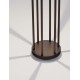 Sandy Black Die-Casting Aluminium & Clear Glass LED 8Watt 220-240Volt 519Lm 3000K IP65 D:16 H:50cm 