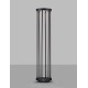 Sandy Black Die-Casting Aluminium & Clear Glass LED 8Watt 220-240Volt 501Lm 3000K IP65 D:16 H:75cm 