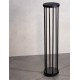 Sandy Black Die-Casting Aluminium & Clear Glass LED 8Watt 220-240Volt 501Lm 3000K IP65 D:16 H:75cm 