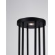 Sandy Black Die-Casting Aluminium & Clear Glass LED 8Watt 220-240Volt 501Lm 3000K IP65 D:16 H:75cm 