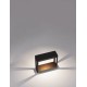 Sandy Black Die-Casting Aluminium & Clear Glass LED 8Watt 220-240Volt 407Lm 3000K IP65 L:23 W:8.6 H:20cm 