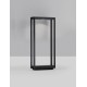 Sandy Black Die-Casting Aluminium & Clear Glass LED 8Watt 220-240Volt 491Lm 3000K IP65 L:23 W:8.6 H:50cm 