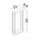Sandy Black Die-Casting Aluminium & Clear Glass LED 8Watt 220-240Volt 491Lm 3000K IP65 L:23 W:8.6 H:50cm 
