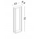 Sandy Black Die-Casting Aluminium & Clear Glass LED 8Watt 220-240Volt 489Lm 3000K IP65 L:23 W:8.6 H:75cm 