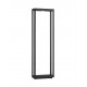 Sandy Black Die-Casting Aluminium & Clear Glass LED 8Watt 220-240Volt 489Lm 3000K IP65 L:23 W:8.6 H:75cm 